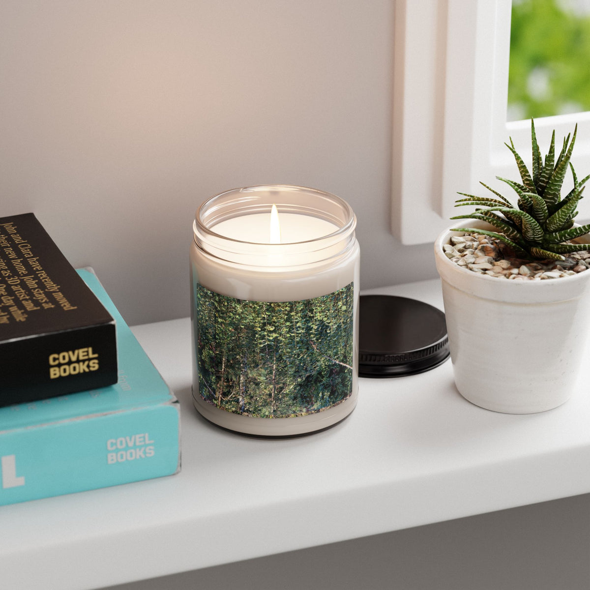 Forest Breeze Soy Candle — 9oz Scented Jar (Calming Woodland Aromas)