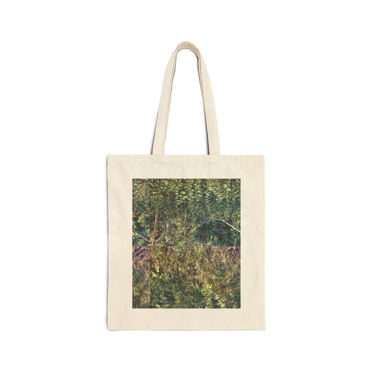 Canvas Tote Bag — Forest Texture Nature Print