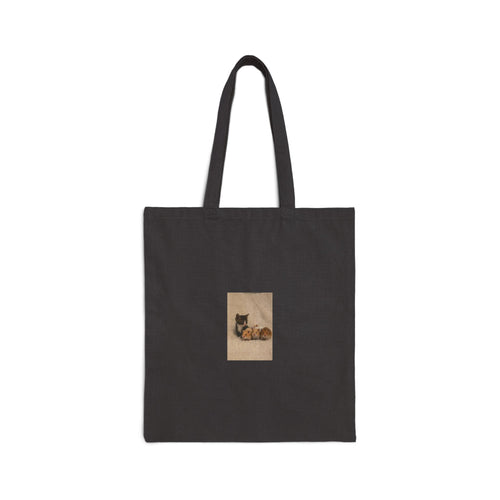 Canvas Tote Bag — Vintage Fox Illustration Eco Shopper