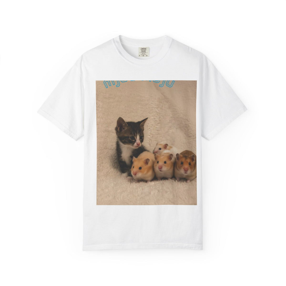 Kitten & Hamster Photo Tee — Cute Animal Photo T-Shirt