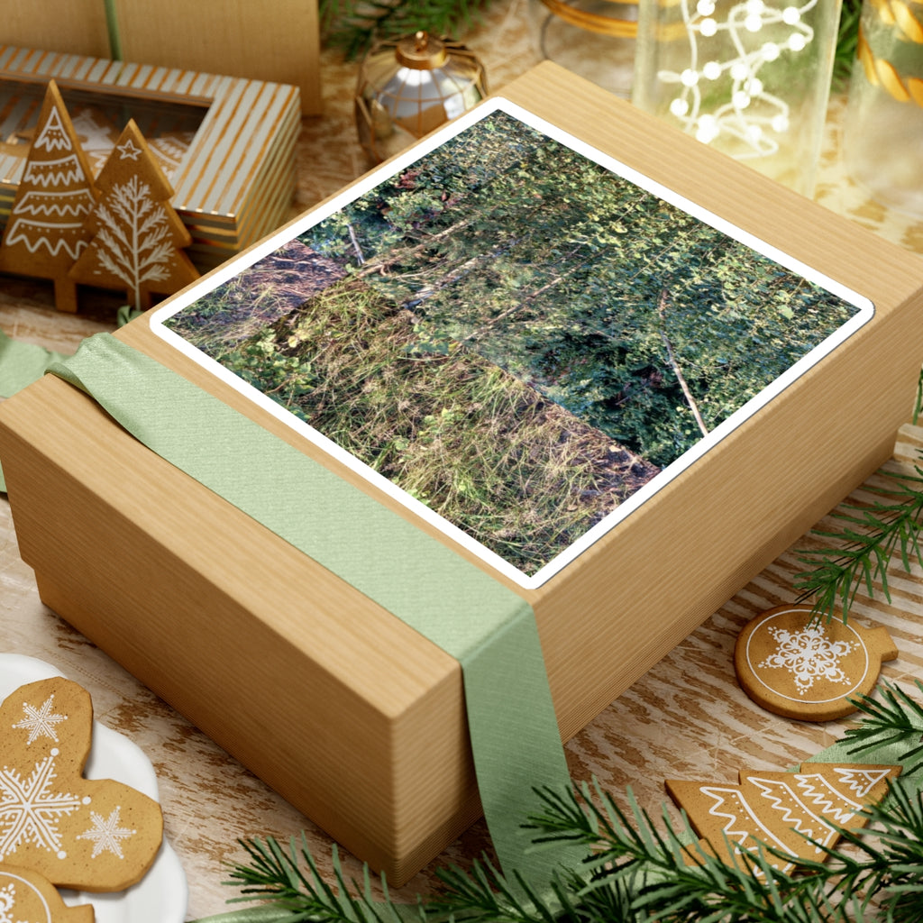 Nature Photo Sticker — Verdant Forest & Meadow Kiss-Cut Sticker