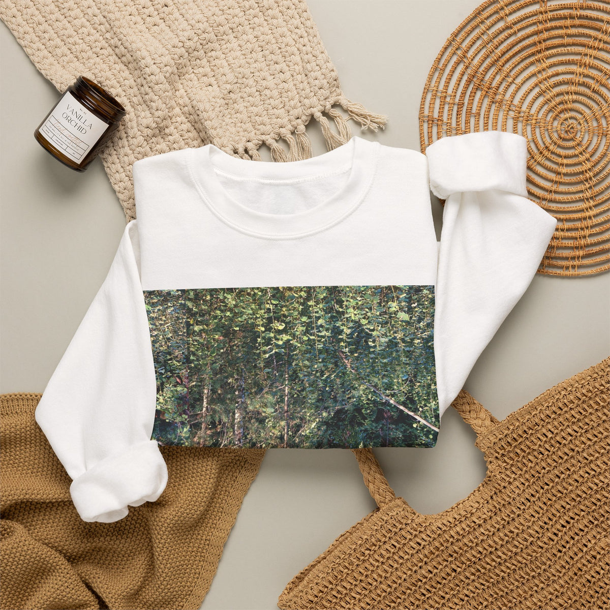 Forest Reflection Crewneck Sweatshirt
