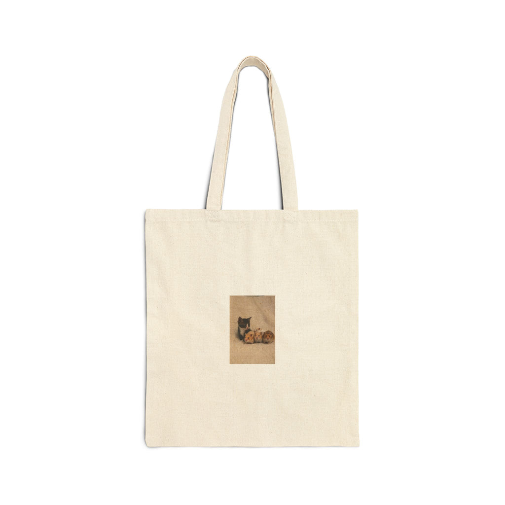 Canvas Tote Bag — Vintage Fox Illustration Eco Shopper