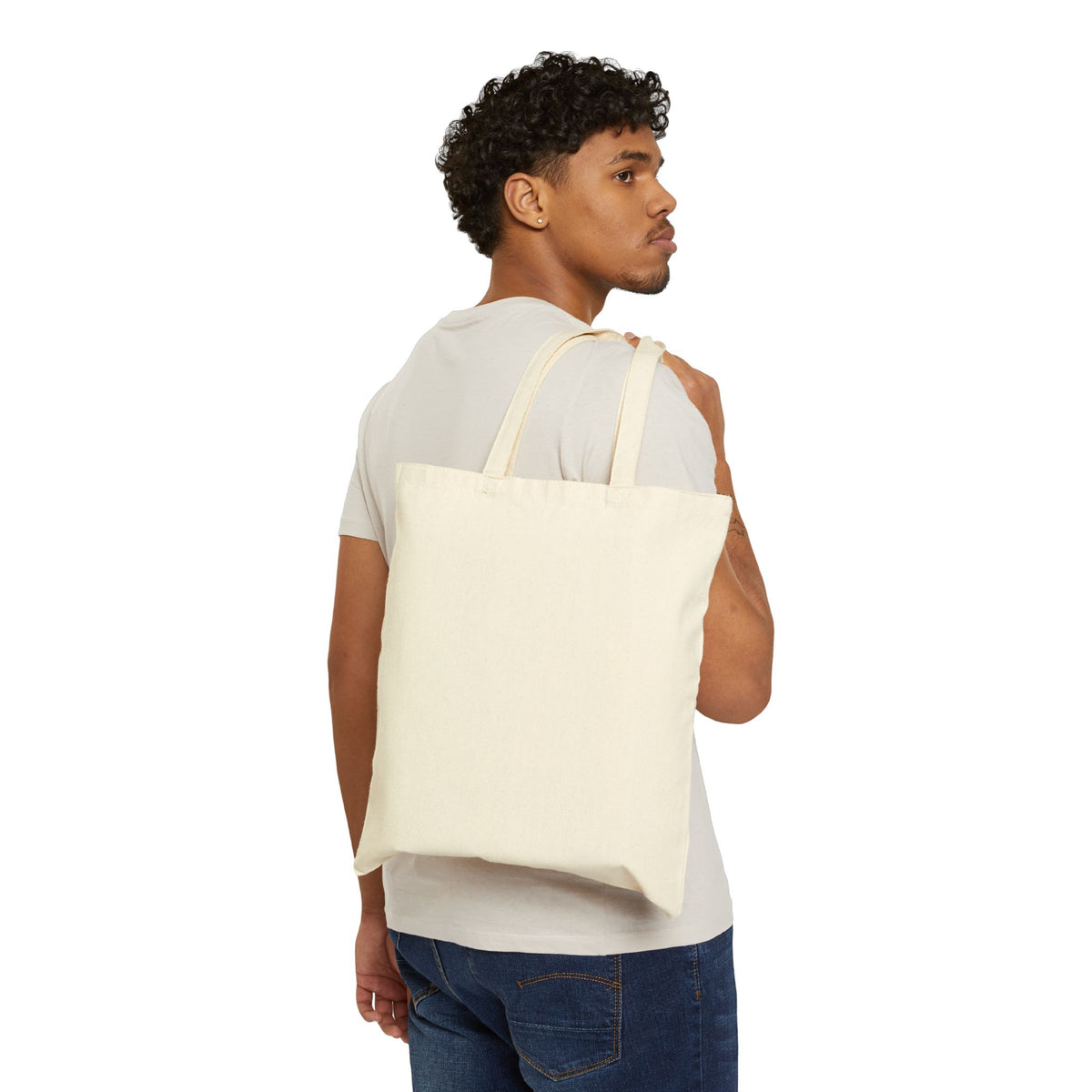 Canvas Tote Bag — Vintage Fox Illustration Eco Shopper
