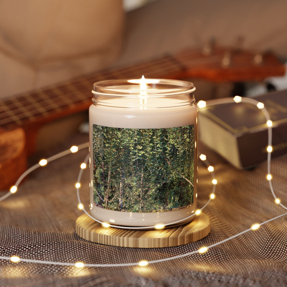 Forest Breeze Soy Candle — 9oz Scented Jar (Calming Woodland Aromas)