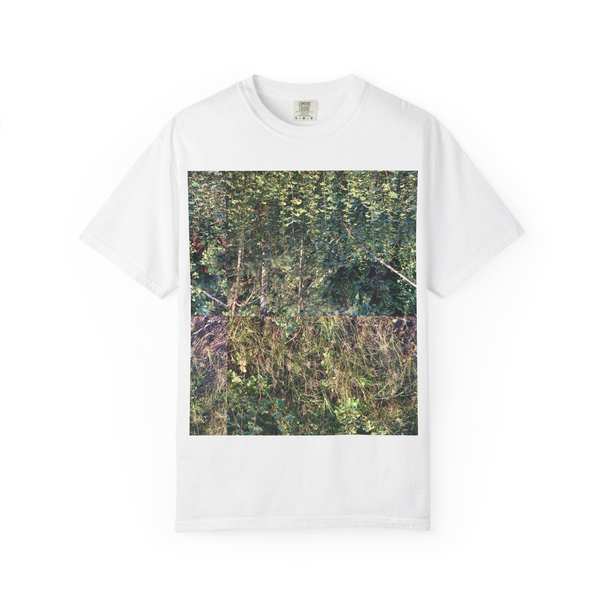 Nature Collage T-Shirt — Botanical Patchwork Graphic Tee